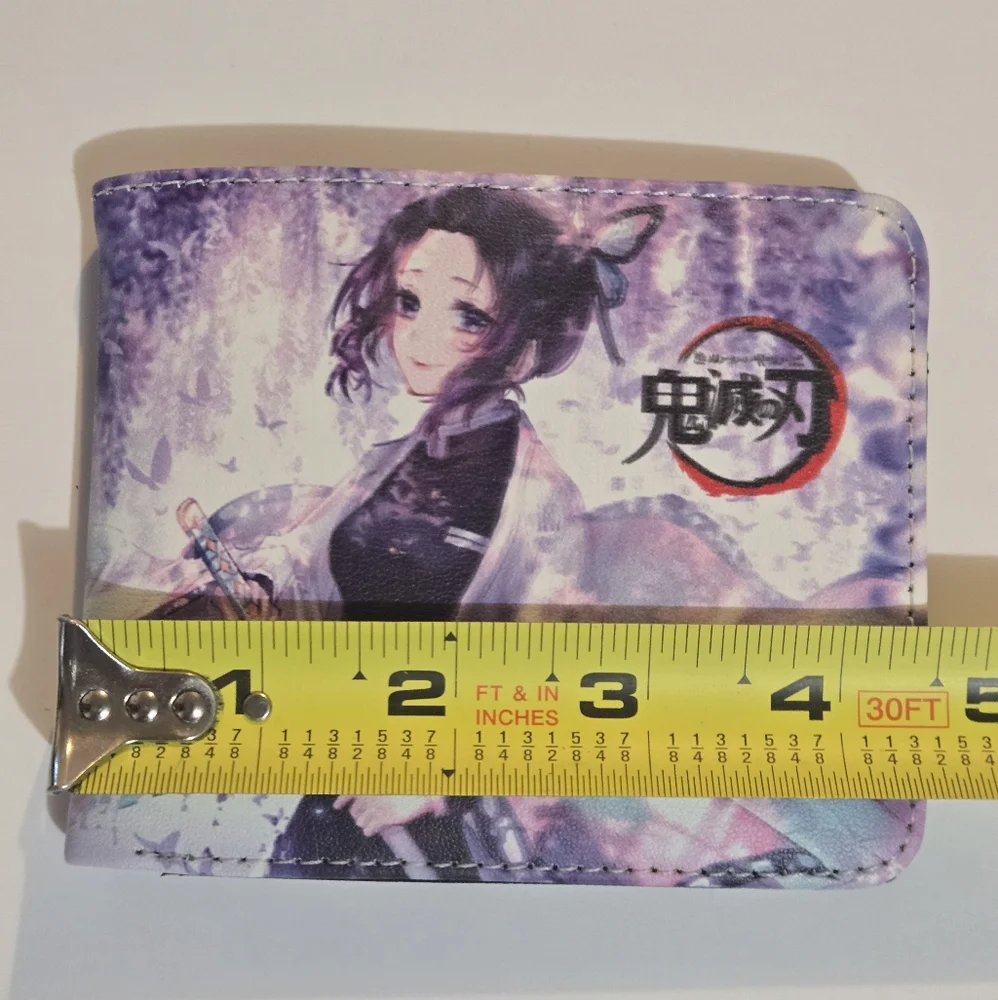 Anime Demon Slayer Shinobu Kocho Wallet with Purple and Blue Design